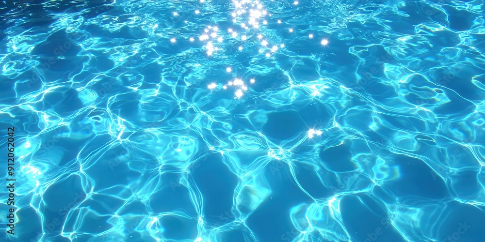 Obraz premium Blue Water in a Pool