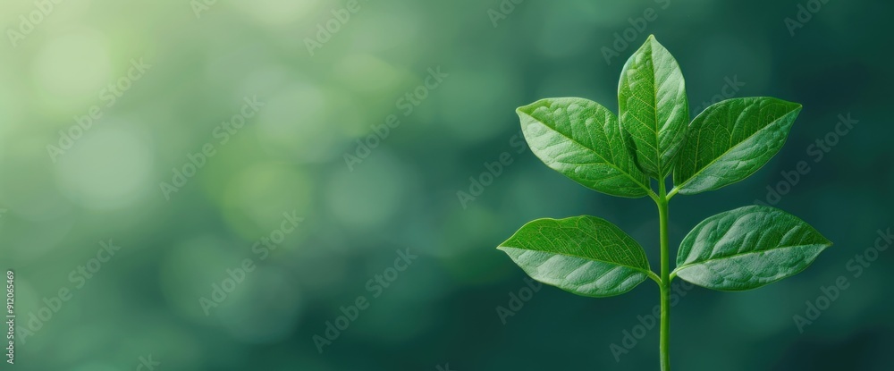 Business background with green foliage, clear copy space, natural daylight Business background with green foliage, clear copy space, natural daylight