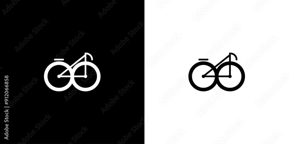 Bike Bicycle Icon Flat Minimal Design for Web Logo Infographic Bike Bicycle Icon Flat Minimal Design for Web Logo Infographic