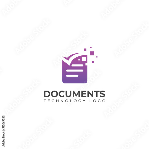 Creative Documents technology logo design 