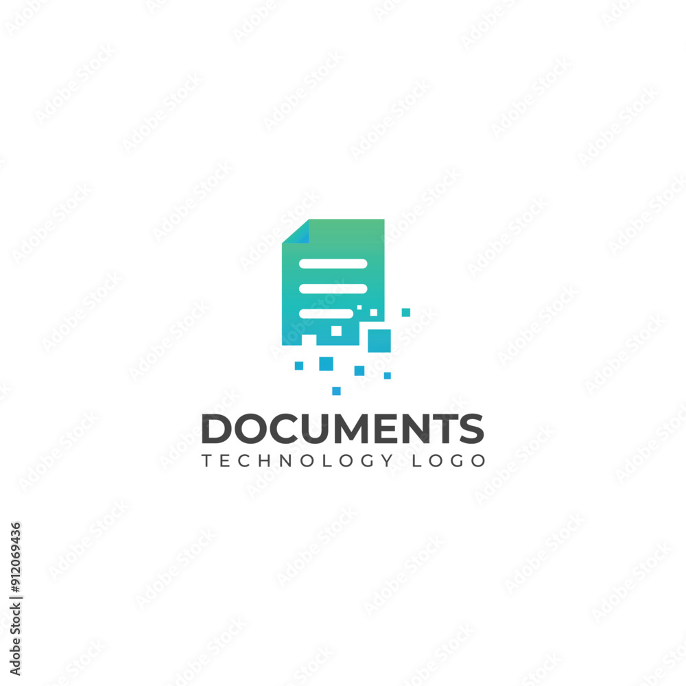Creative Documents technology logo design Creative Documents technology logo design