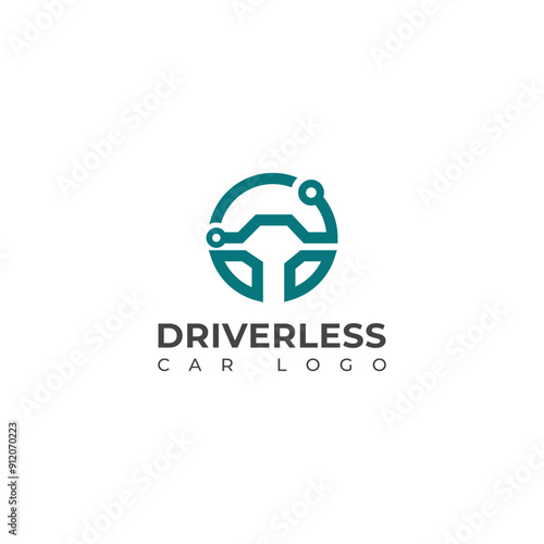 Creative Driverless vector logo design 