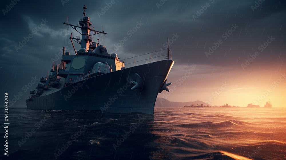 Obraz premium ship in the sea