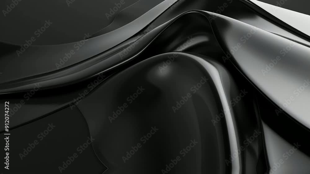 black abstract background of wavy fabric black abstract background of wavy fabric