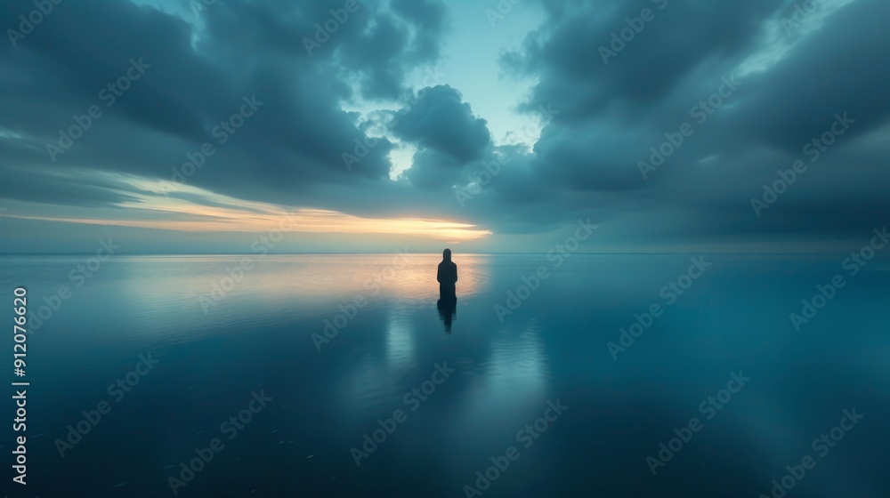 Fototapeta premium Minimalist Background: Aesthetic Wallpaper Designs for a Serene Space