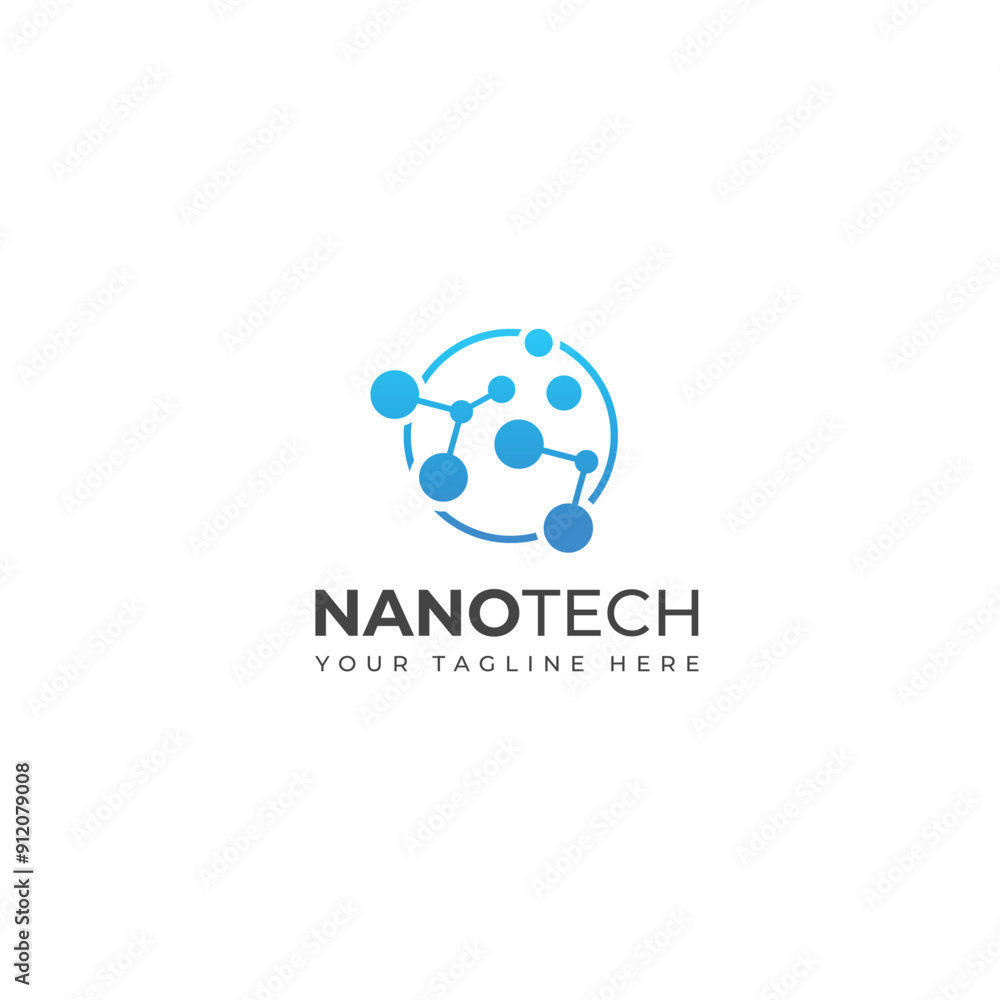 Obraz premium Creative Nanotechnology logo design 