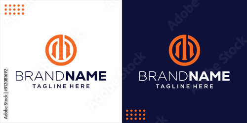 Creative M Logo With Circle, Design Inspiration, Illustration, Vector