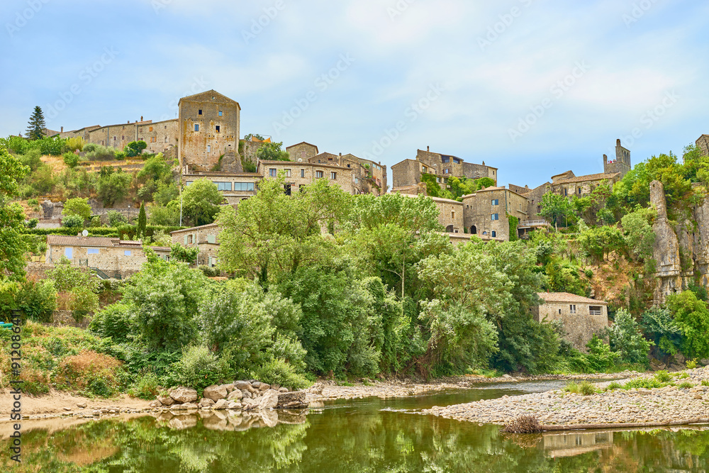 Fototapeta premium Balazuc is a beautiful commune in the Ardèche department in the Auvergne-Rhône-Alpes region in Southern France.