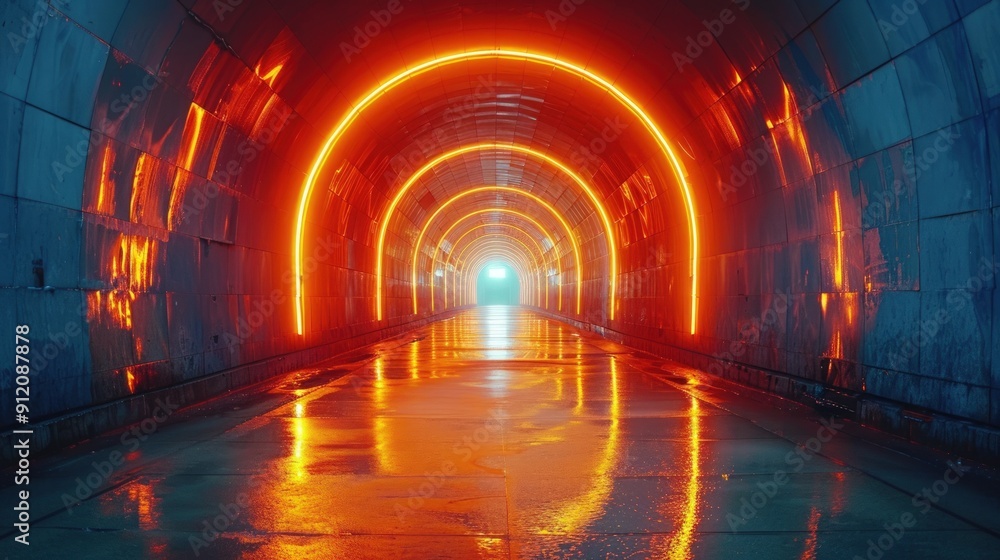 Fototapeta premium Neon Tunnel