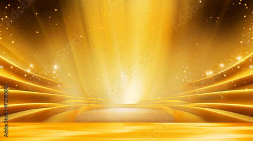 luxury award background, shades of yellow and gold