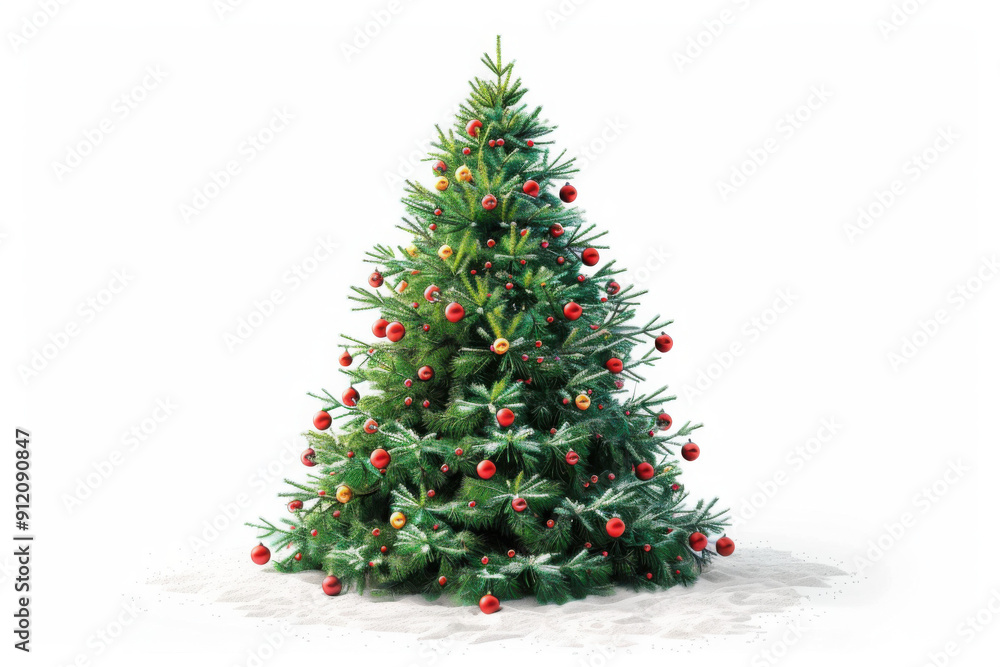 A beautifully decorated Christmas tree with vibrant ornaments, perfect for capturing the festive spirit of the holiday season. A beautifully decorated Christmas tree with vibrant ornaments, perfect for capturing the festive spirit of the holiday season.
