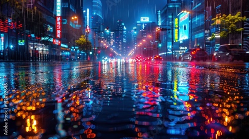 Rainy Night in the City