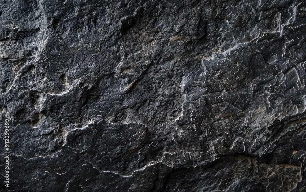 An abstract background showcasing a close-up of black rock textures, highlighting the intricate details and natural ruggedness of the surface. An abstract background showcasing a close-up of black rock textures, highlighting the intricate details and natural ruggedness of the surface.