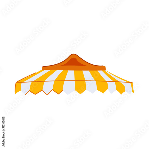 outdoor canopy awning cartoon. stripe sun, grocery window, restaurant umbrella outdoor canopy awning sign. isolated symbol vector illustration