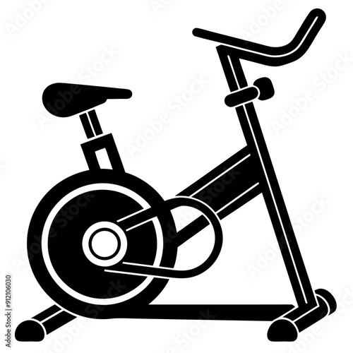 Vector for a gym with stationary bikes