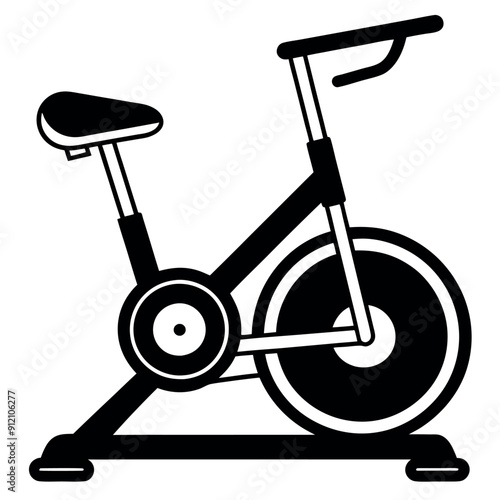 Vector for a gym with stationary bikes