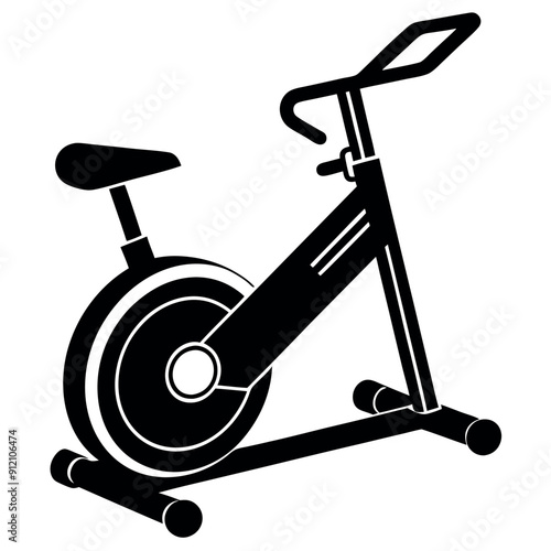 Vector for a gym with stationary bikes