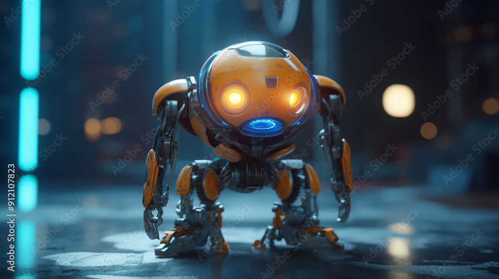 two robots in action two robots in action