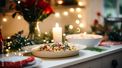 Winter holiday meal for dinner celebration menu, main course festive dish for Christmas, family event, New Year and holidays, English country food recipe idea