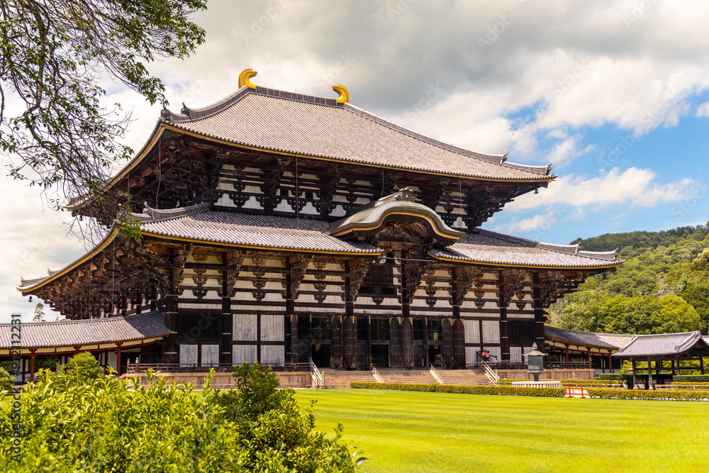 Obraz premium Todaiji temple, Buddhist temple complex, Nara, Japan