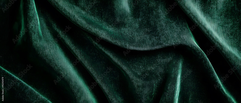 Fototapeta premium Green billiard table surface texture background and billiard cloth background, can be used for printed materials like brochures, flyers, design