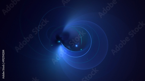 3D manual rendering abstract fractal light background. Its not AI Generatd illustration.