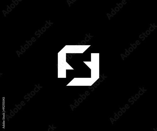Free Download F FF SF FS letter minimal logo design - GFXLoad