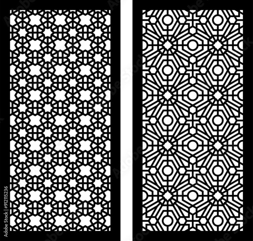 Geometric and simple pattern for panel, background, and cutting art