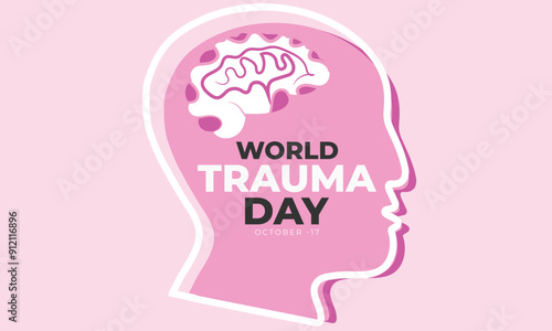 World Trauma Day. background, banner, card, poster, template. Vector illustration.