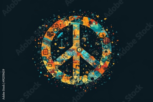 World Peace Day A Colorful Celebration, Symbol of Peace