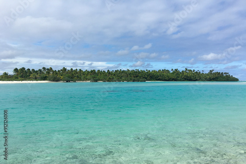 beach with turquoise water, Cook Islands