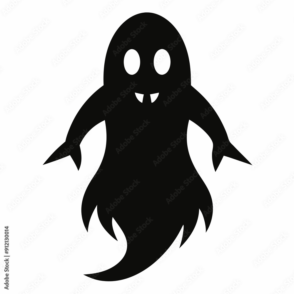 black and white ghost isolated on white, Halloween ghost vector illustration, halloween monsters vector art, ghost silhouette, monsters vector icon, eps black and white ghost isolated on white, Halloween ghost vector illustration, halloween monsters vector art, ghost silhouette, monsters vector icon, eps