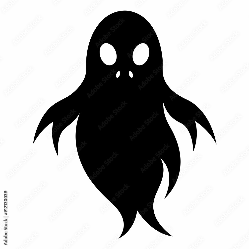 black and white ghost isolated on white, Halloween ghost vector illustration, halloween monsters vector art, ghost silhouette, monsters vector icon, eps black and white ghost isolated on white, Halloween ghost vector illustration, halloween monsters vector art, ghost silhouette, monsters vector icon, eps