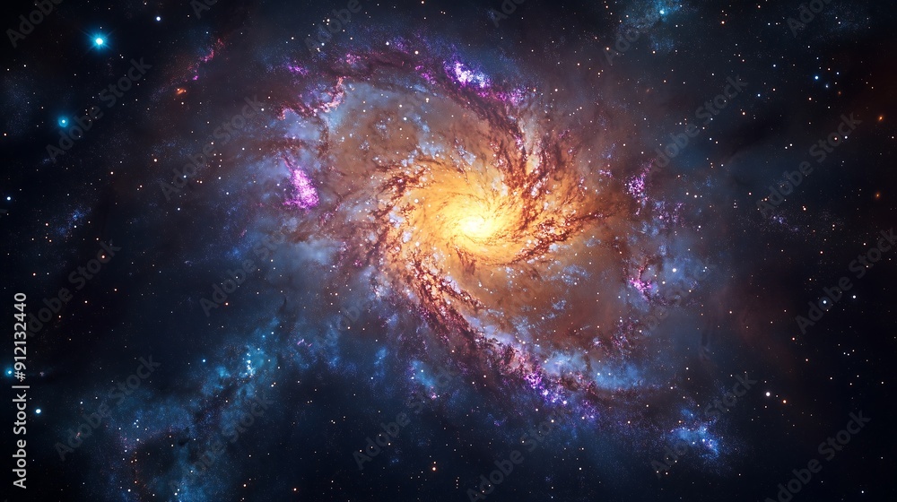 Obraz premium colorfull galaxy view