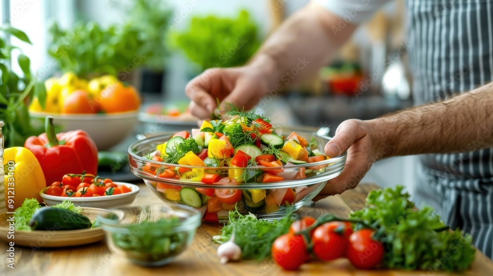 Fresh Salad Preparation Fresh Salad Preparation
