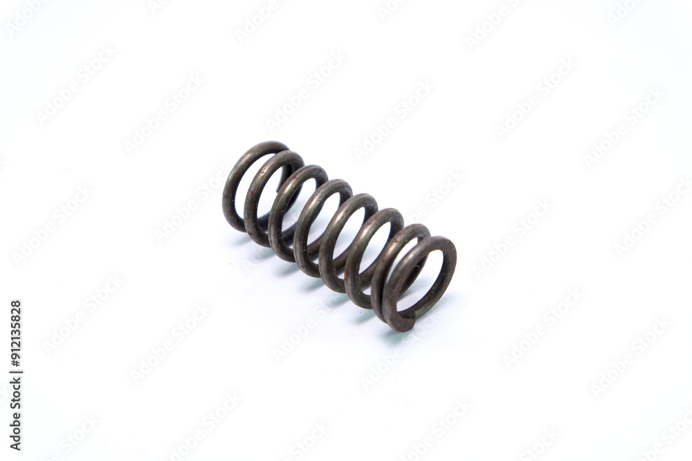automotive suspension springs on a white background automotive suspension springs on a white background