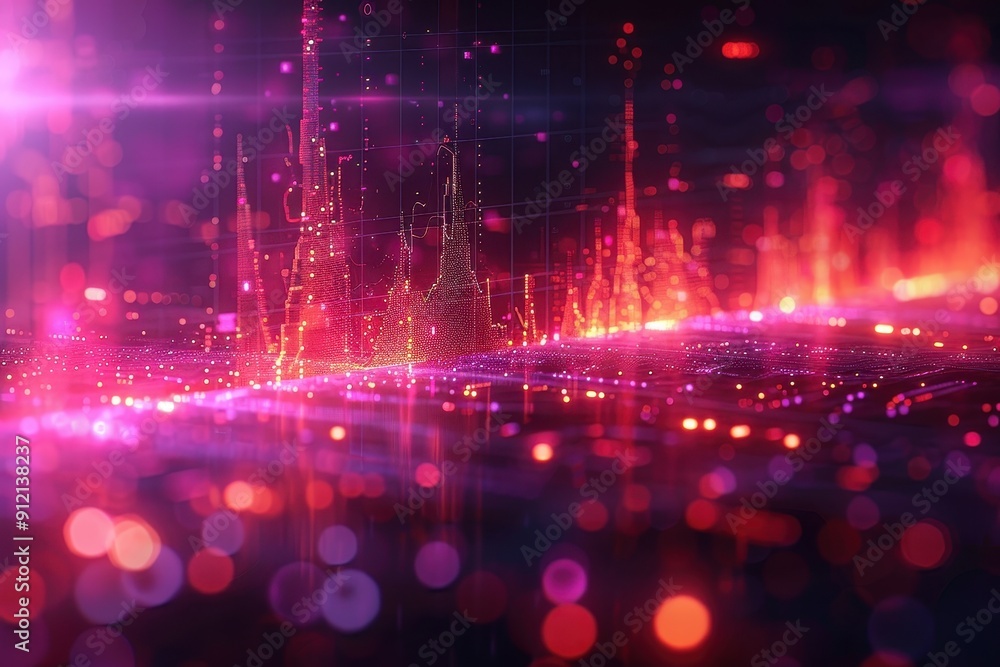 Obraz premium Abstract Medical Background Vector Art Featuring Dynamic Colorful Elements