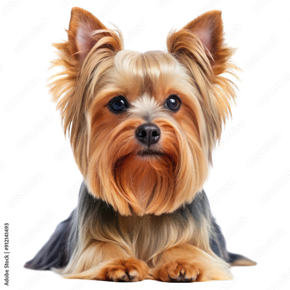Beautiful yorkie dog isolated on transparent background Beautiful yorkie dog isolated on transparent background