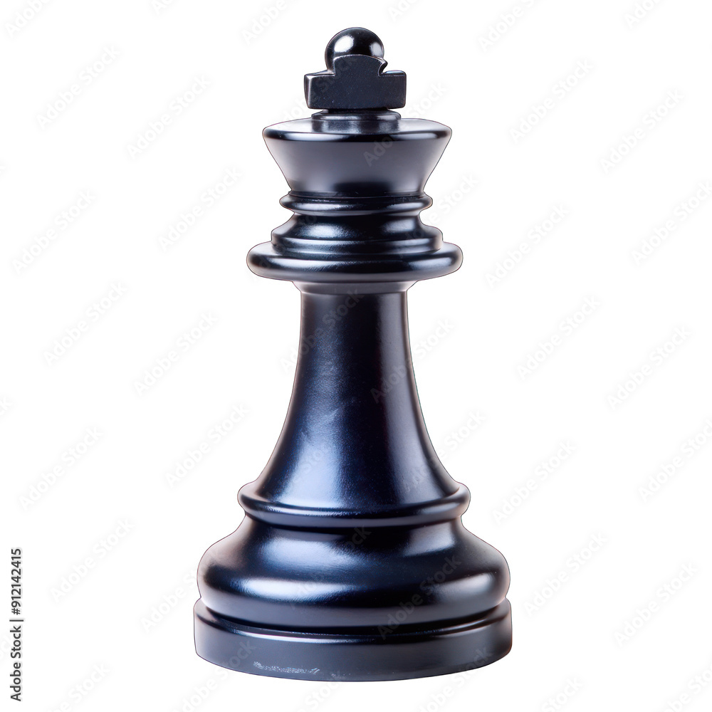 Black chess piece isolated on transparent background Black chess piece isolated on transparent background