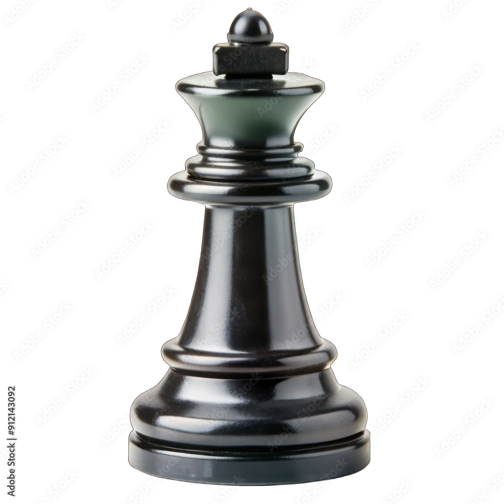 Black chess piece isolated on transparent background Black chess piece isolated on transparent background