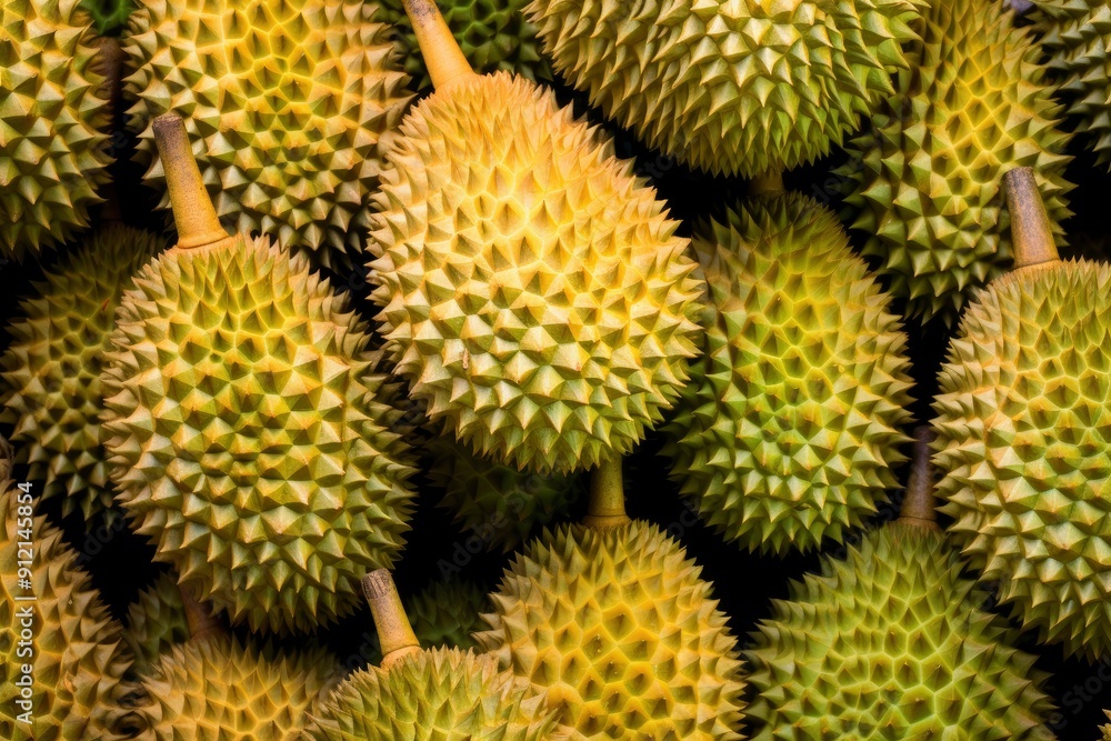 Durian Fruit background, with generative ai Durian Fruit background, with generative ai
