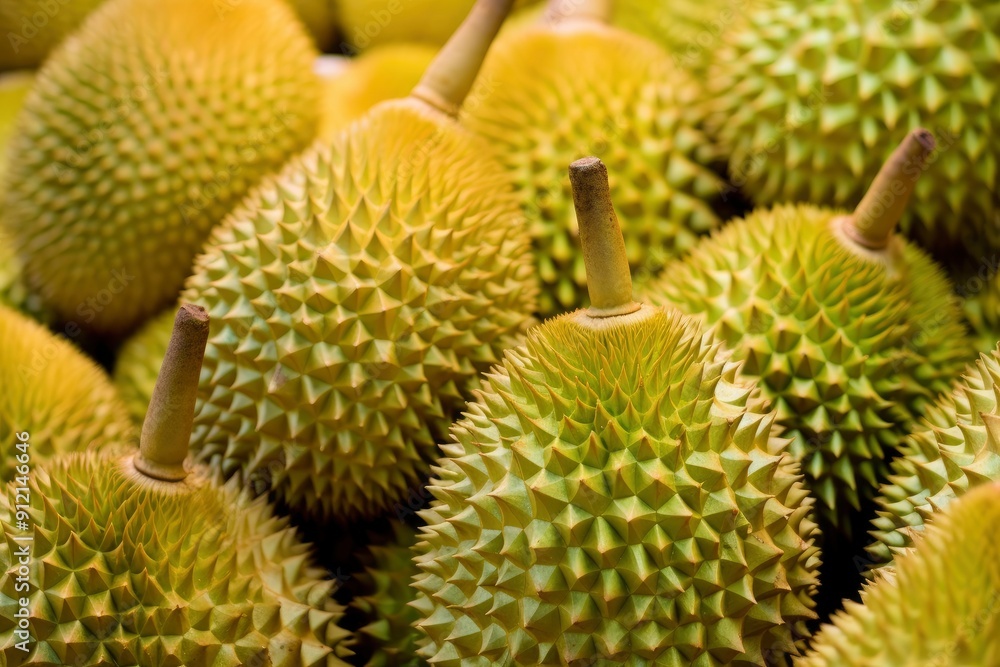 Durian Fruit background, with generative ai Durian Fruit background, with generative ai