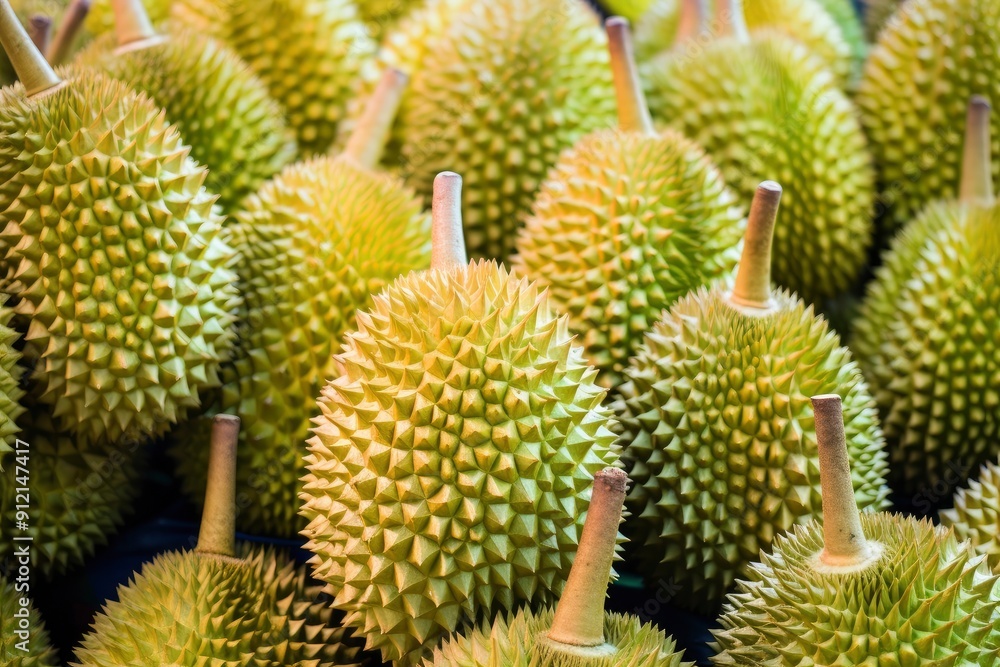 Durian Fruit background, with generative ai Durian Fruit background, with generative ai