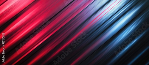 Abstract gradient of red and black light patterns on a sleek modern diagonal background featuring a metallic texture