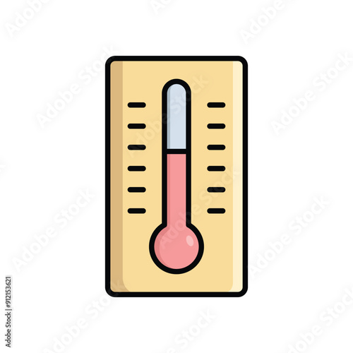 thermometer icon vector design template simple and clean