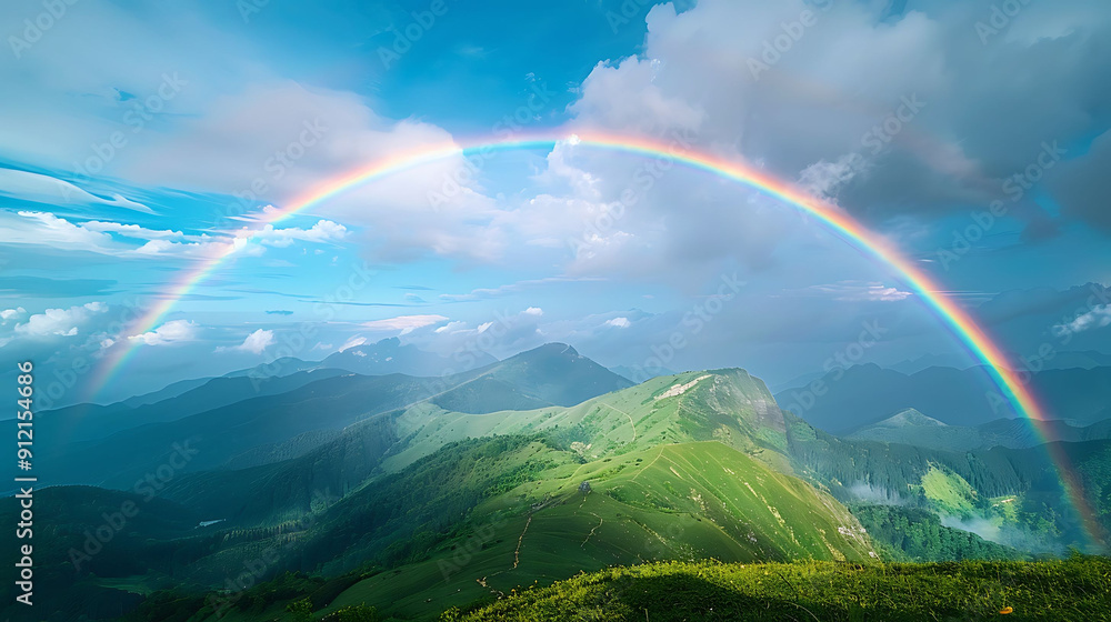 Mountaintop Mirage: A Double Rainbow Mountaintop Mirage: A Double Rainbow