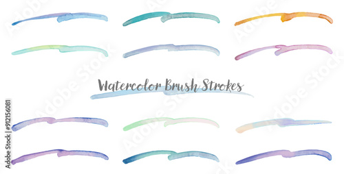 水彩絵の具のラインセット