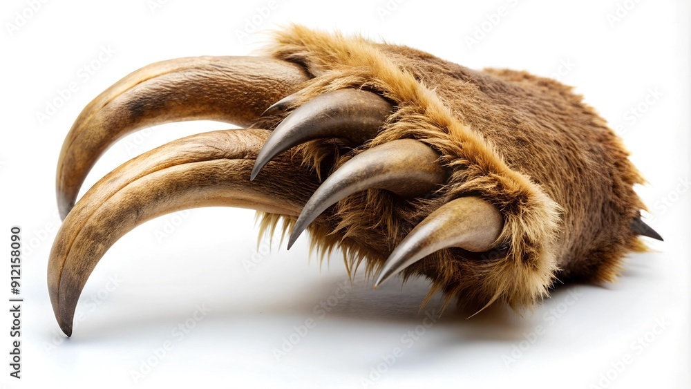 Obraz premium A Single Bear Claw, Isolated and Sharp Generative AI