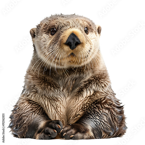 Obraz na płótnie otter lutra cut out background w salonie