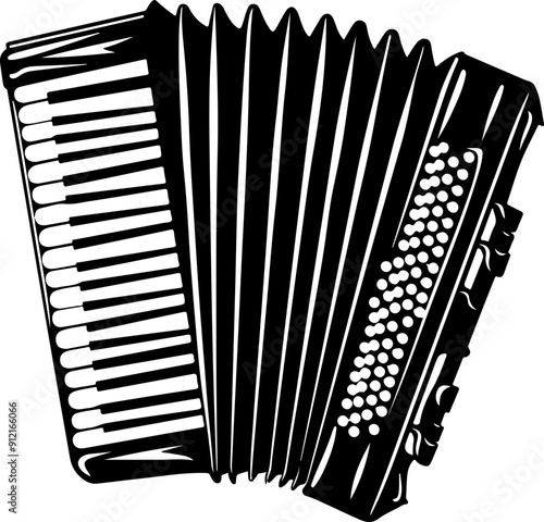 Accordion clipart desing illustration
